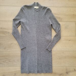 LOFT Heather Gray Knit Cardigan